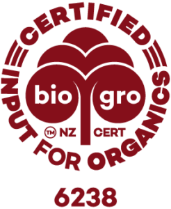 GreenCycle BioGro certification with number 6238